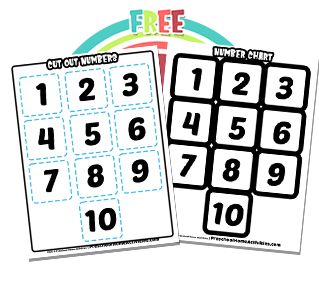 1 - 10 Number Chart Cut Out Download