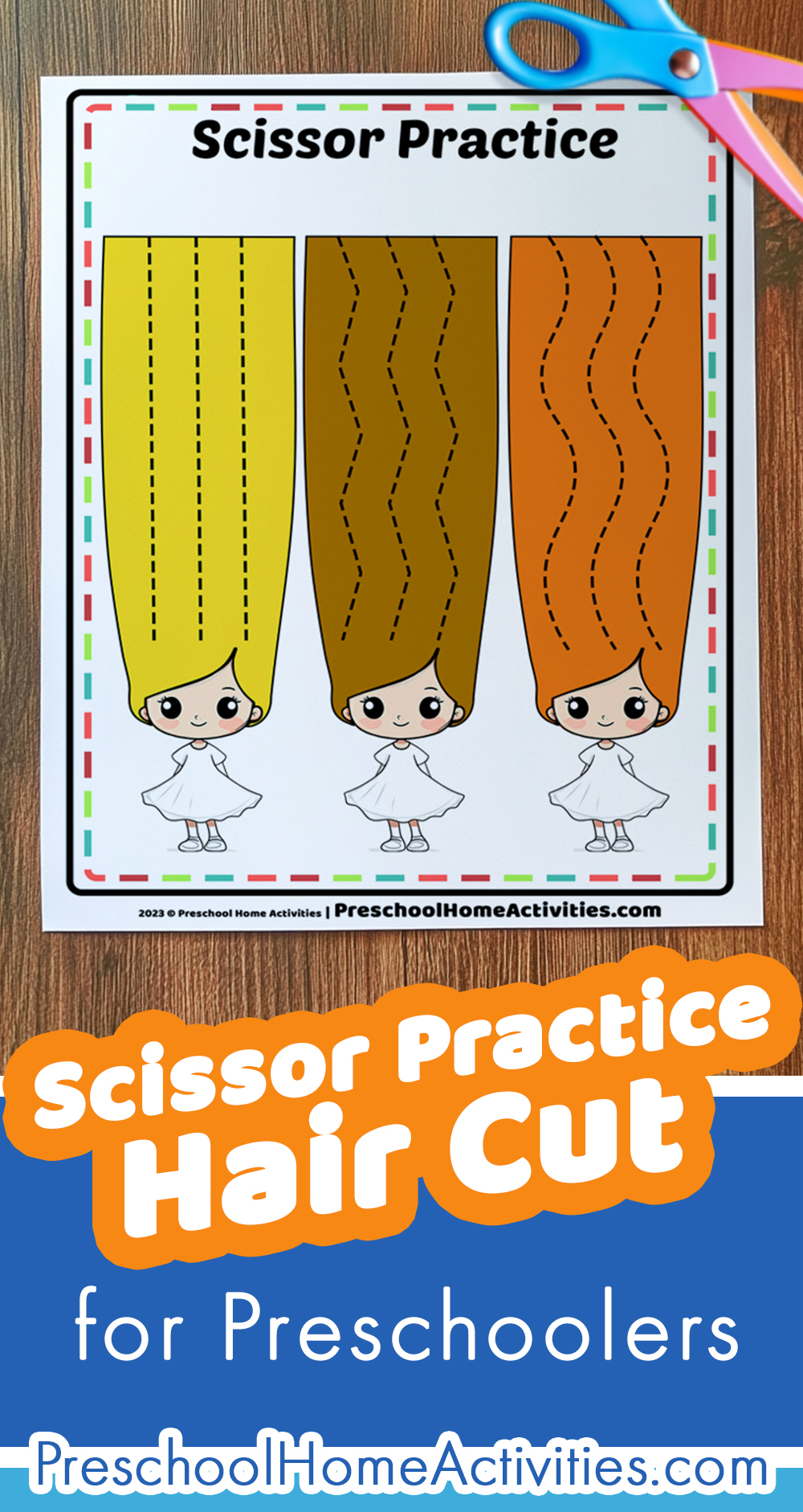 Scissor Practice Preschool Hair Printable Pin Scissor Practice Haircut Preschool Pin