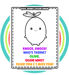 Funny Kids Jokes Coloring Page – Elephant Joke For Preschoolers