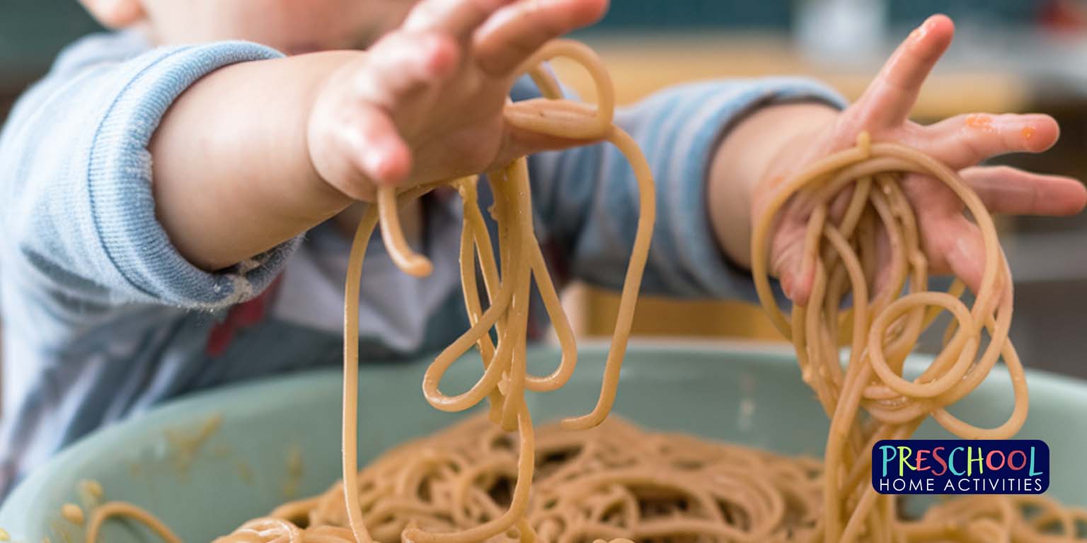 Summer Activities For Toddlers Cooked Spaghetti